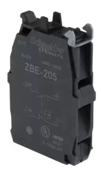 Image of Schneider Electric Harmony XB Contact Block - 1NO 1NC