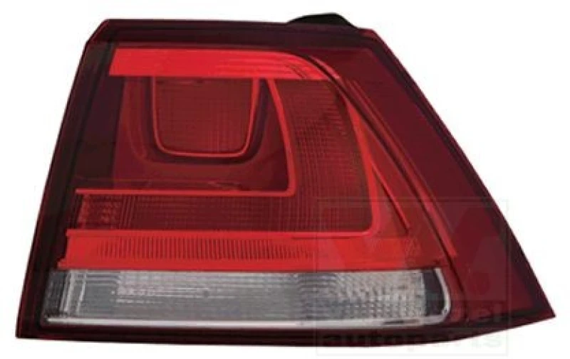 Image of VAN WEZEL 5766932 Rear light Outer section, without bulb holder, Right Combination Rearlight (391)