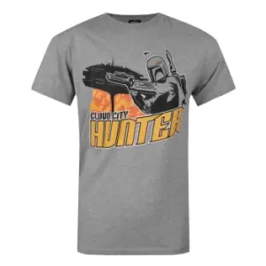 image of Star Wars Official Mens Boba Fett Cloud City T-Shirt (M) (Grey)