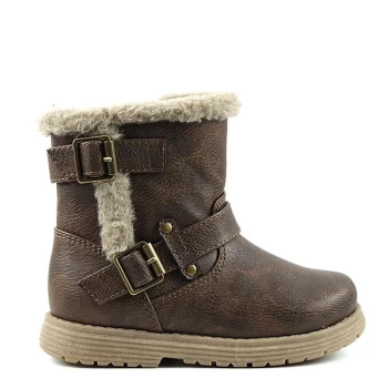 Miso Faith Biker Boots Infant Girls - Brown