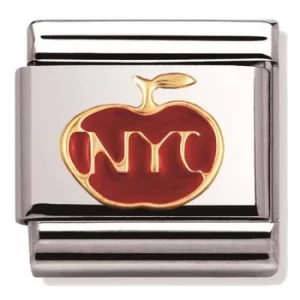 Image of Nomination CLASSIC Gold The Big Apple Charm 030243/19