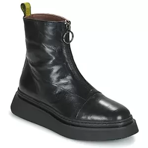 image of Mjus BASE ZIP womens Mid Boots in Black,4.5,5.5,6,7,8