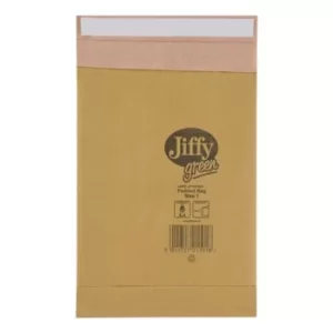 Image of Green Padded Bags P&S Cushioning Size 1 165x280mm Ref 01900 [Pack 25]