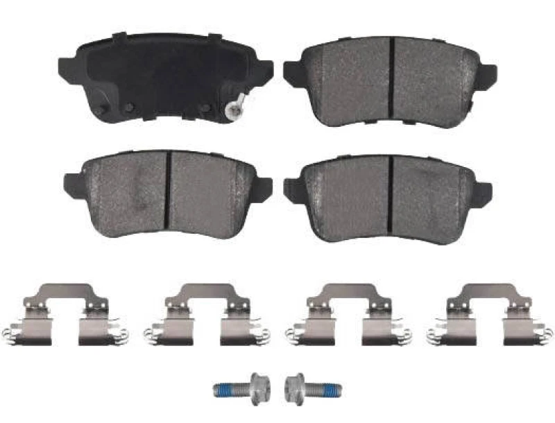 Image of Blue PRINT ADBP420085 Brake pad set Rear Axle, with acoustic wear warning, with fastening material Brake Pad Set,disc brake (402)