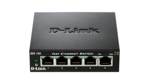 image of 5 Port 10 100 Metal Desktop Switch