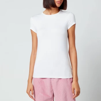 Image of Ted Baker Womens Calmin Plain Fitted T-Shirt - White - UK 10