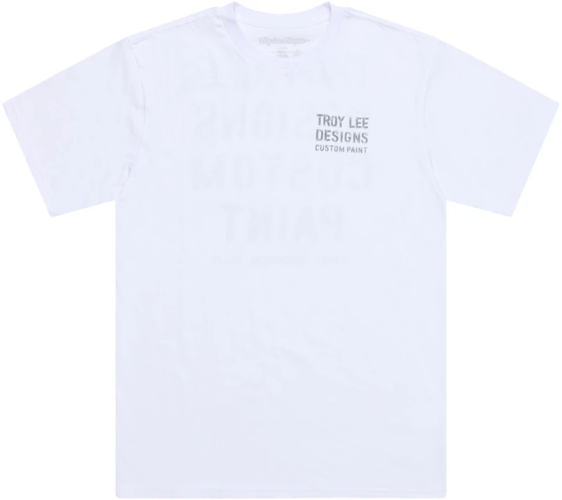 Image of Troy Lee Designs Paint Shop T-Shirt, white, Size M for Men
