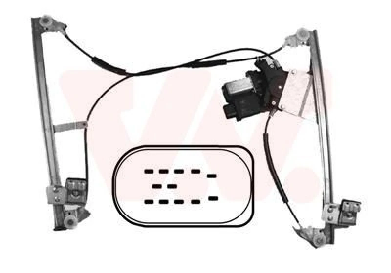 Image of VAN WEZEL Window regulator VAN WEZEL 5825261