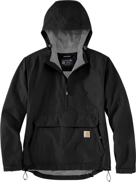 Image of Carhartt Rain Defender Loose Fit Lightweight Packable Ladies Jacket, black, Size XS for Women