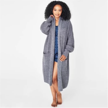 Biba Longline Cosy Cardigan - Grey