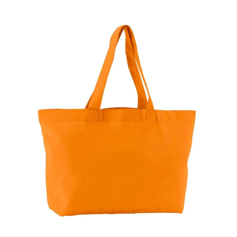 Image of Westford Mill Womens EarthAware Twill Tote Bag in Orange Orange Female One Size