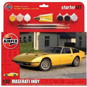 image of Airfix 1:32 Maserati Indy Starter Set Model Kit