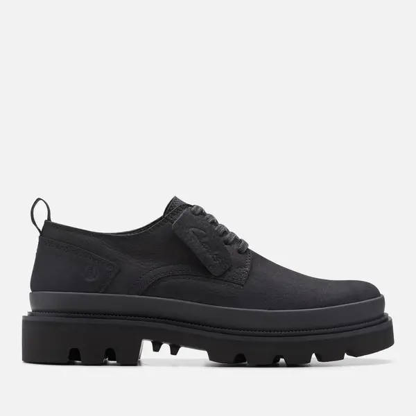 Image of Clarks Mens Badell Nubuck Shoes - UK 7