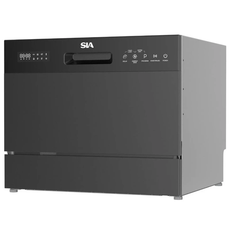 Image of SIA TTD6BL Compact Table Top Dishwasher