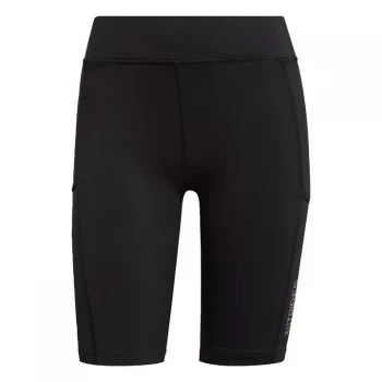 Image of adidas Club Short Tennis Tights Womens - Black / White