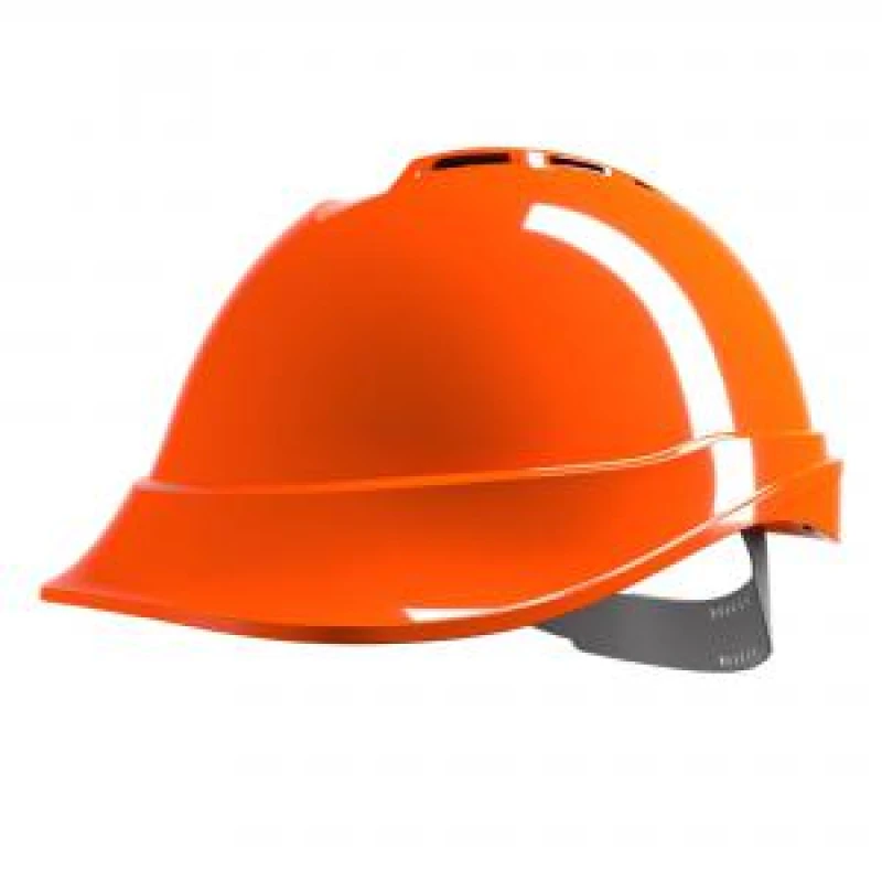 Image of MSA V - Gard 200 Vented Safety Helmet Hi Vis Orange