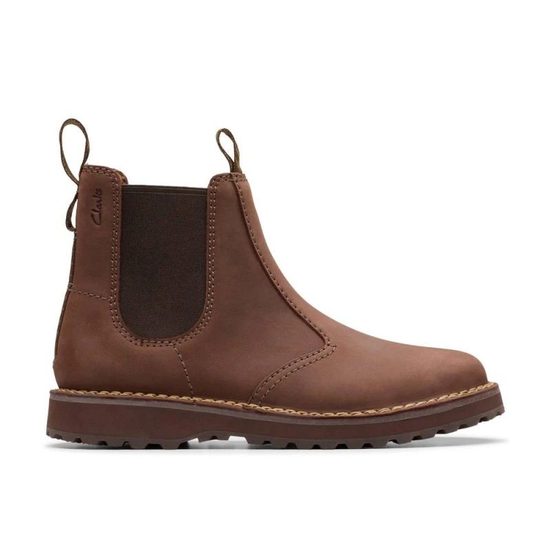 Image of Clarks Clarks Solsbury Easy Boot Dark Brown Male 10 LP50504