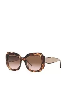 image of Prada Pr16Ys Oversized Sunglasses - Brown