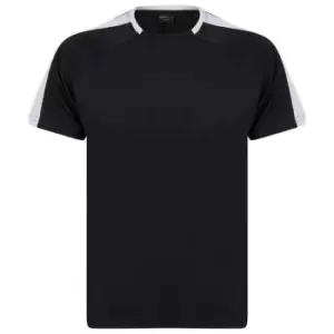 image of Finden and Hales Unisex Team T-Shirt (L) (Black/White)