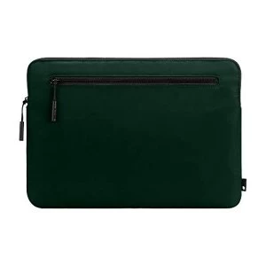 image of Incase Compact Foam Padded Flight Nylon Sleeve with Accessory Pocket for Most Tablets + Laptops up to 13" - Forest...