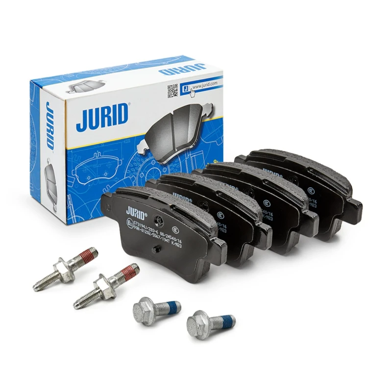 Image of JURID 573194J Brake pad set not prepared for wear warning indicator, with accessories Brake Pad Set,disc brake (402)