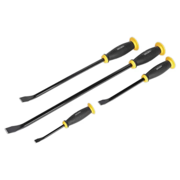 Image of Genuine SEALEY S0557 Prybar Set with Hammer Cap 4pc