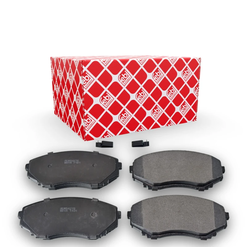 Image of FEBI BILSTEIN 170858 Brake pad set Front Axle, with acoustic wear warning Brake Pad Set,disc brake (402)