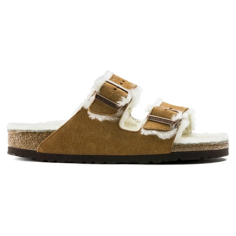 Image of Birkenstock Sandals Birkenstock Arizona Suede Leather Gris Unisex 36