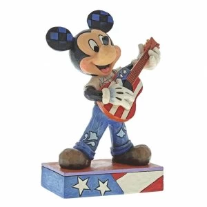 image of Rock and Roll Mickey Mouse Disney Traditions Figurine