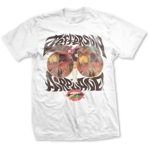 Image of Jefferson Airplane - Lips Unisex Large T-Shirt - White