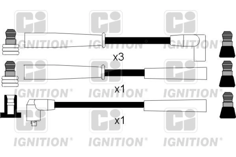 Image of QUINTON HAZELL Ignition lead set QUINTON HAZELL XC986