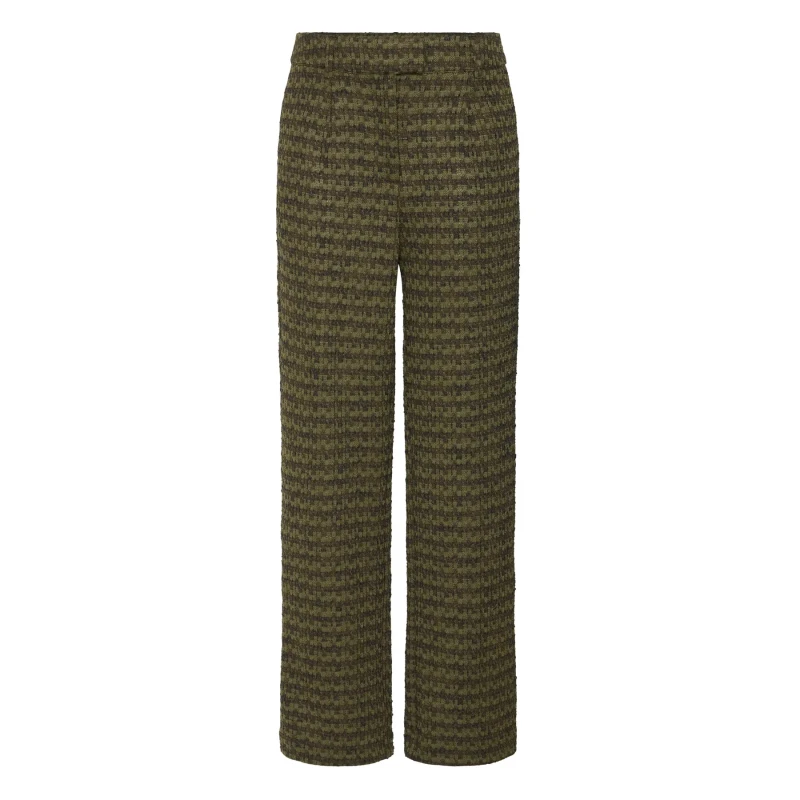Image of Ichi Womens Trousers Ichi Kate Mosley PA2 Vert Female XS