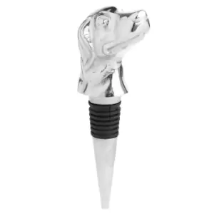 Image of Silver Nickel Dog Bottle Stopper