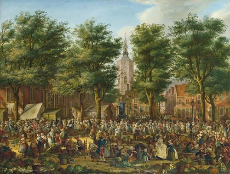 Image of National Gallery The Grote Markt at The Hague - National Gallery 1000 Piece Jigsaw Puzzle