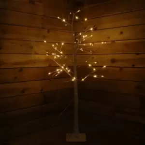 image of 1.5m Christmas Twinkling Birch Tree with Warm White LEDs