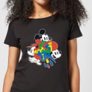 image of Disney Mickey Mouse Vintage Arrows Womens T-Shirt - Black - XXL