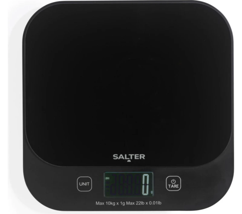 Image of SALTER Waterproof Digital Kitchen Scales - Black 5054061616071