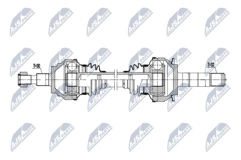 Image of NTY Drive shaft NTY NPW-ME-198
