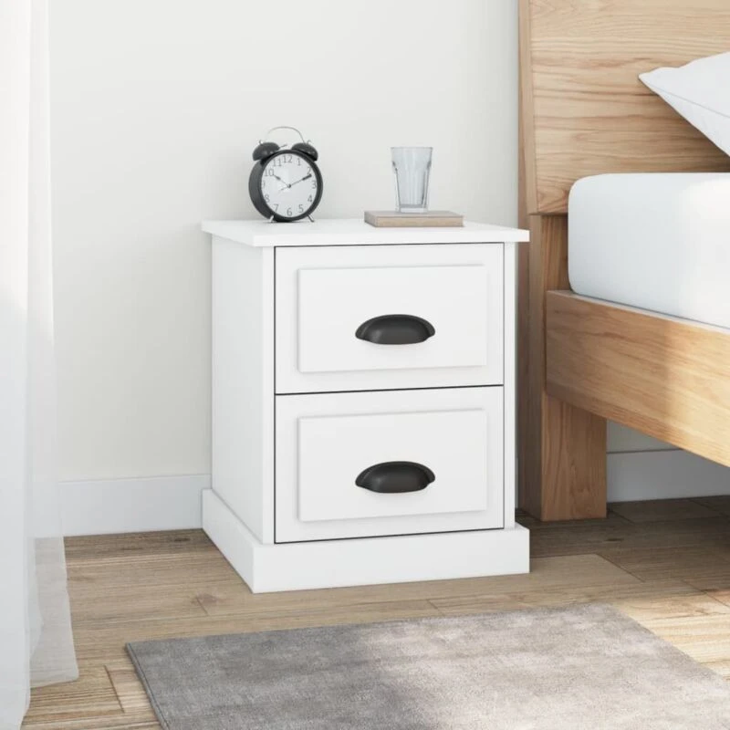 Image of VIDAXL Bedside Cabinet White 39x39x47.5cm Engineered Wood Vidaxl 8720845790349