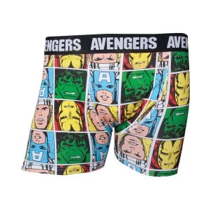 image of Marvel Comics - Characters Mens Large Boxer Shorts - Multi-Colour