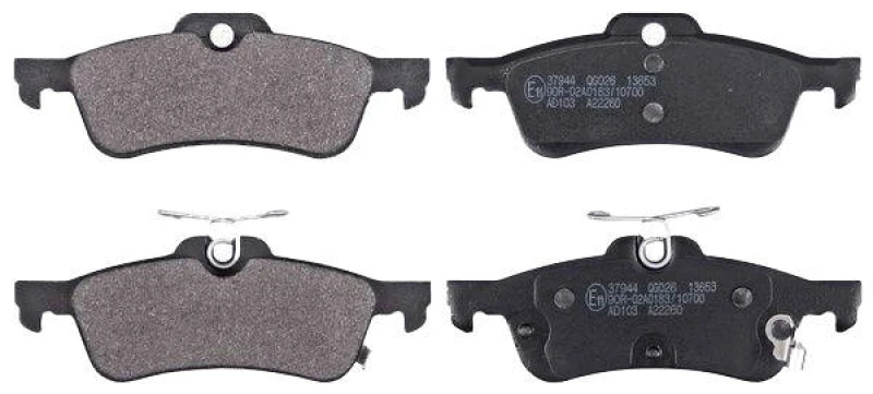 Image of A.B.S. 37944 Brake pad set with acoustic wear warning Brake Pad Set,disc brake (402)