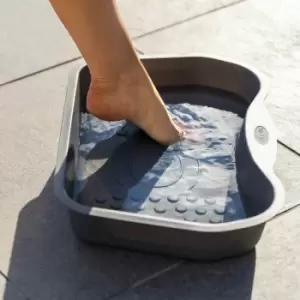 Image of Lay-Z-Spa Foot Bath Tray Accessory Hot Tub Spa Pools Non Slip Heavy Duty - Grey