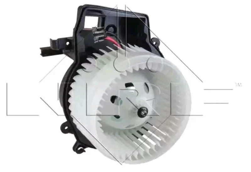 Image of NRF 34090 Blower Motor for left-hand drive vehicles, without integrated regulator Interior Blower (2669)