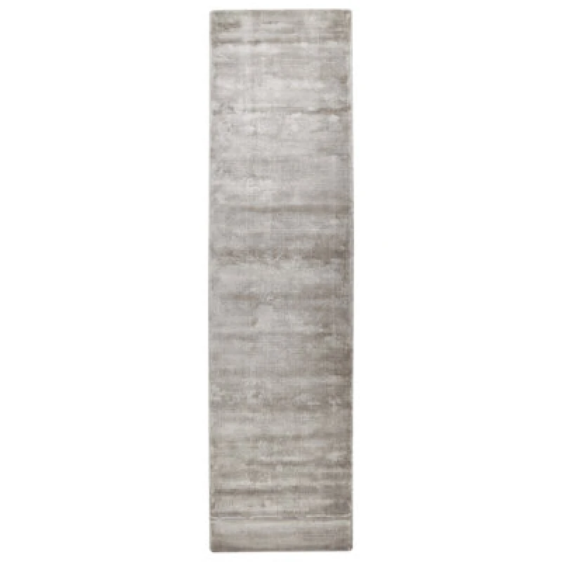 Image of Beliani Rug Gesi Ii Light Grey 80 X 300 Cm Viscose