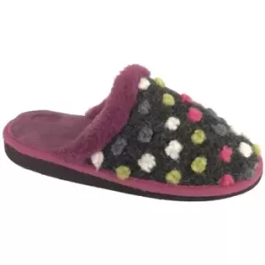 Image of Sleepers Womens/Ladies Donna Mule Slippers (6 UK) (Purple/Grey)