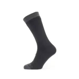 image of Sealskinz Waterproof Warm Weather Mid Length Sock - Black