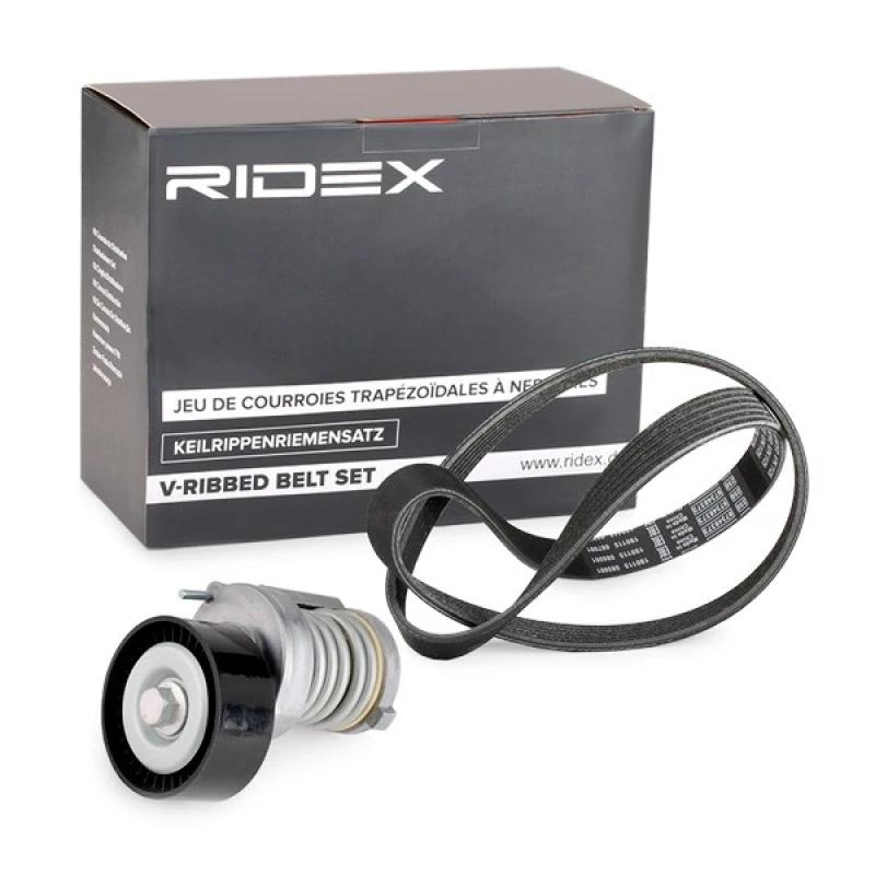 Image of RIDEX 542R0248 V-ribbed belt set V-Ribbed Belt Set (542)