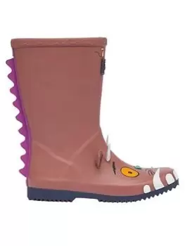 Image of Joules Unisex Kids 3D Gruffalo Wellies - Brown, Size 10 Younger