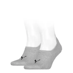 Image of Puma 2 Pack HC Footie Sock - Grey