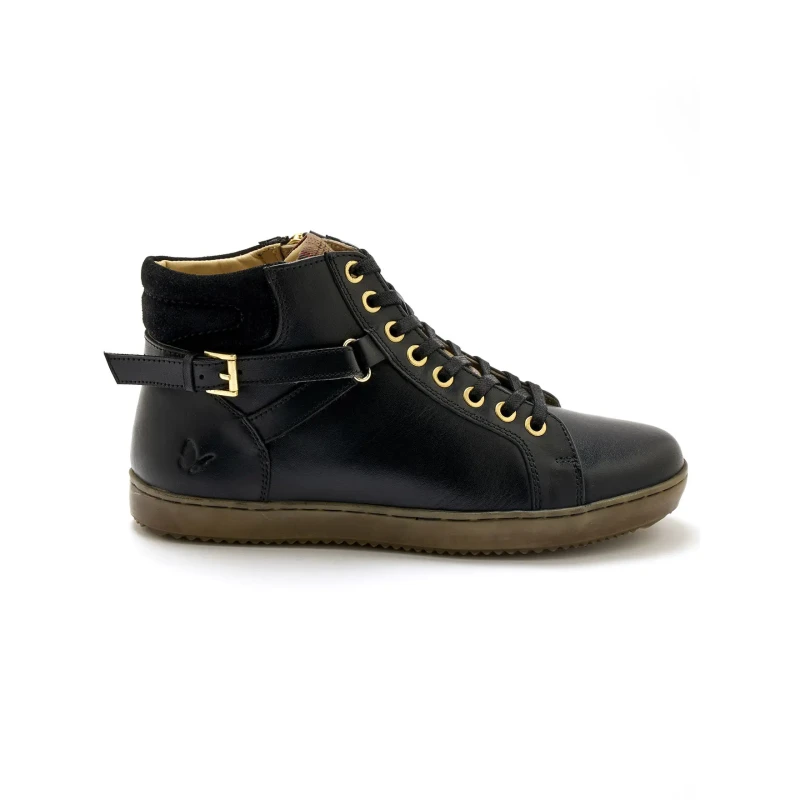Image of Pediconfort Zip-up high-top trainers with laces For Her Pediconfort Noir Female 40